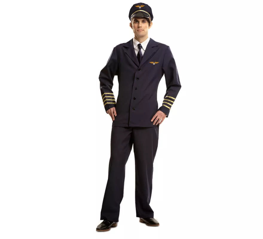 Translation missing: es.Disfraz Piloto de Vuelo Comercial para hombre