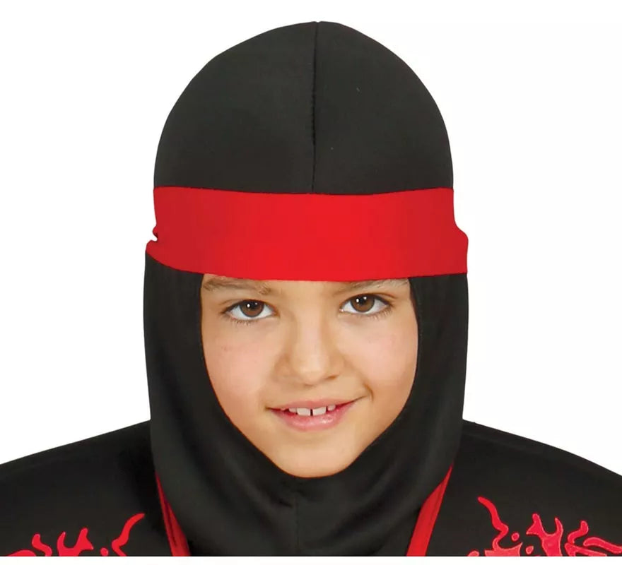 Translation missing: es.Disfraz Shadow Ninja Negro y Rojo para Niños