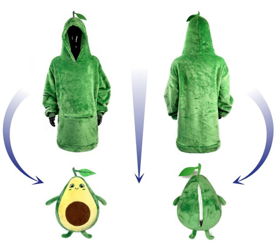 Disfraz Sudadera Peluche Agustín Aguacate infantil