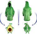 Disfraz Sudadera Peluche Agustín Aguacate para adulto
