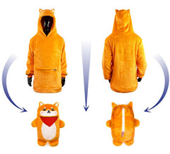 Costume in felpa di peluche Aitor Akita per bambini