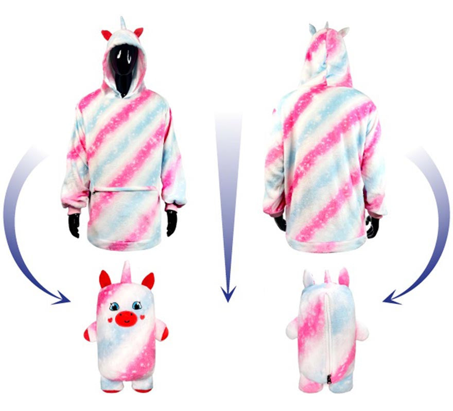 Translation missing: it.Disfraz Sudadera Peluche Uri Unicornio infantil