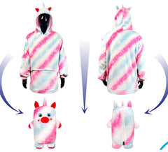 Disfraz Sudadera Peluche Uri Unicornio para adulto