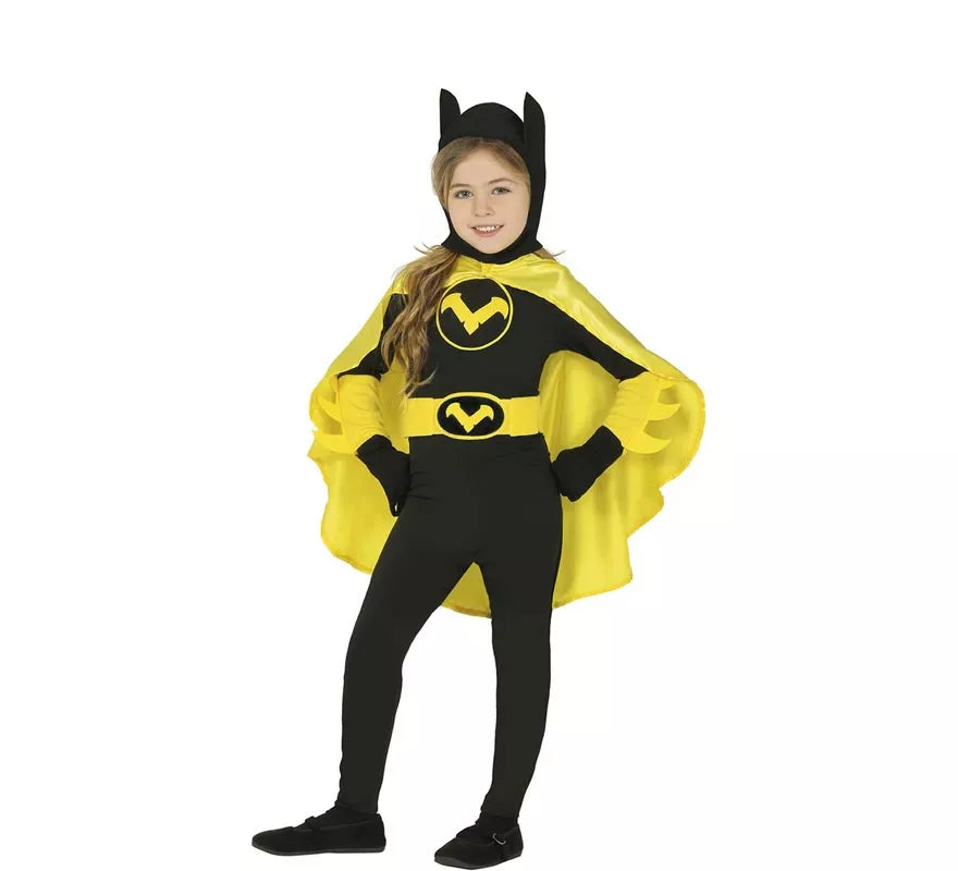 Translation missing: it.Disfraz Superheroína Negra y Amarilla para niña