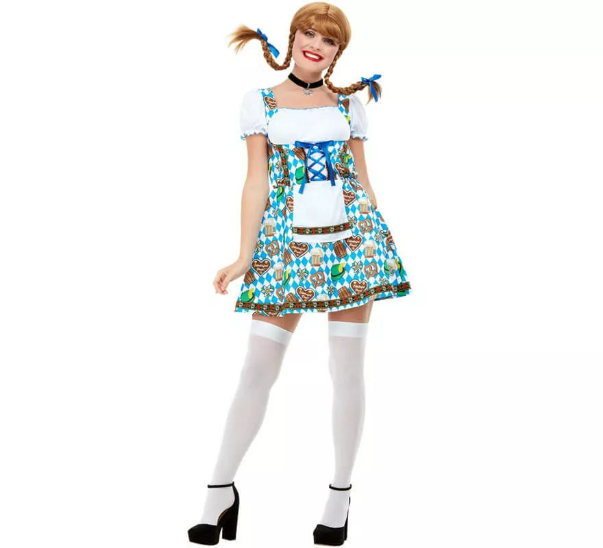 Translation missing: es.Disfraz de Alemana Oktoberfest Azul para mujer