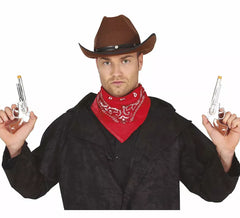 Due pistole corte da cowboy da 20 cm