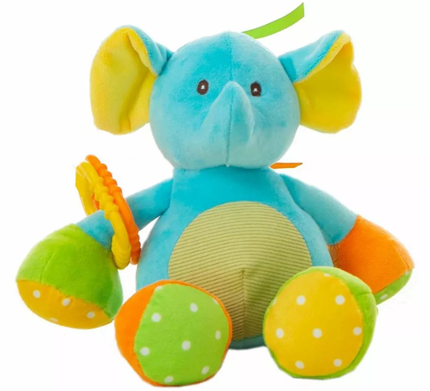 Translation missing: it.Elefante de Peluche turquesa infantil de 26 cm