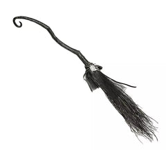 Scopa della strega con ragno nero 115 cm