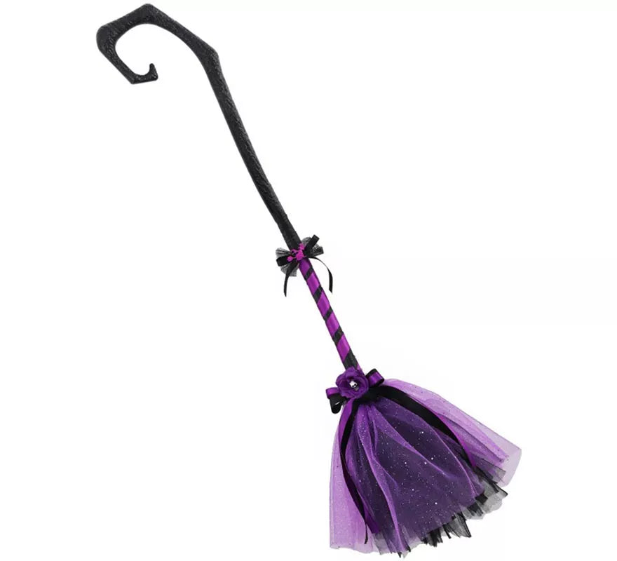 Translation missing: it.Escoba de Bruja Negro y morado