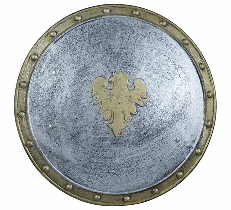 Translation missing: it.Escudo Medieval con Insignia de Águila de 37 cm