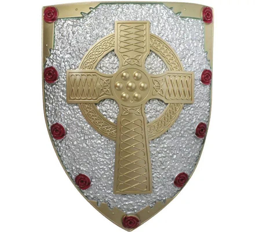 Translation missing: it.Escudo Medieval Cruz y Rosas