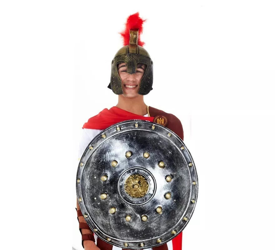 Translation missing: it.Escudo Vikingo circular plateado de 60 cm