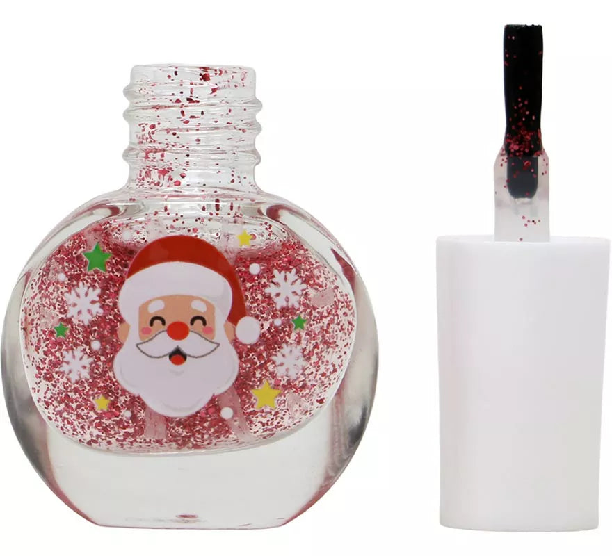 Translation missing: it.Esmalte de Uñas con Purpurina y Pegatinas Navideñas
