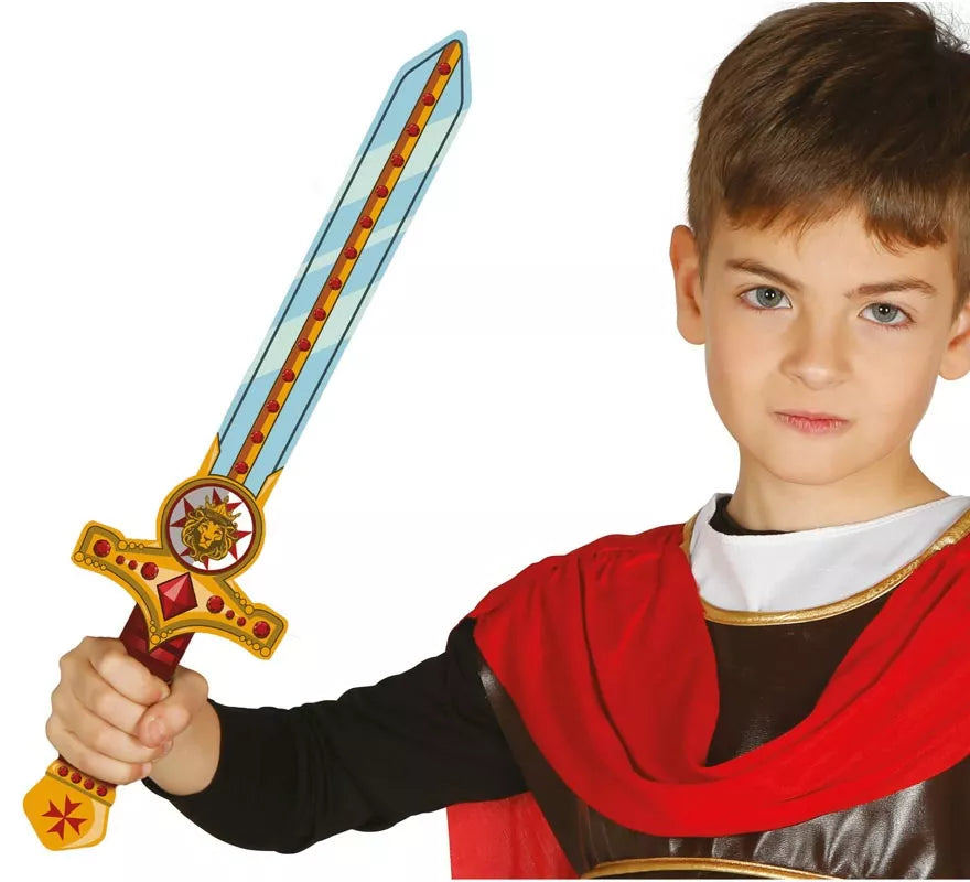 Translation missing: it.Espada de Gladiador rojo y dorado de Foam infantil