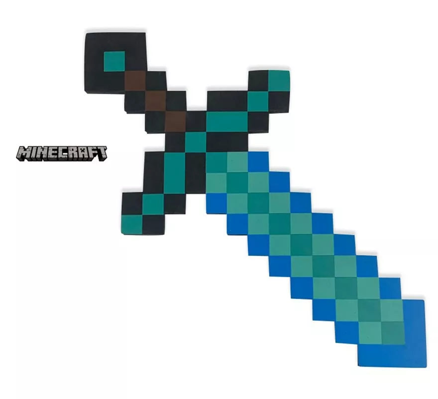 Translation missing: it.Espada de Minecraft azul de juguete 60x30 cm