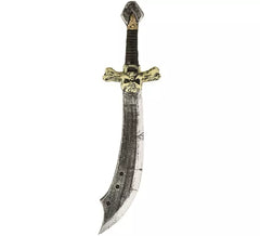 Spada da pirata con teschio in schiuma da 69 cm