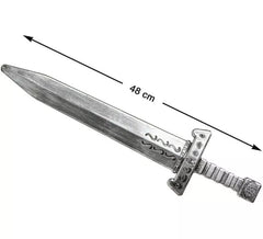 Spada medievale d'argento 48 cm