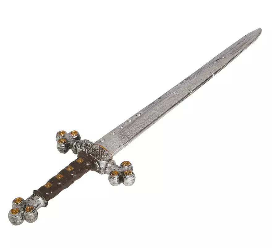 Translation missing: es.Espada Medieval Plateada de 71 cm