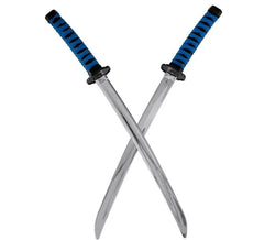 Spade ninja con manico blu deluxe da 50 cm