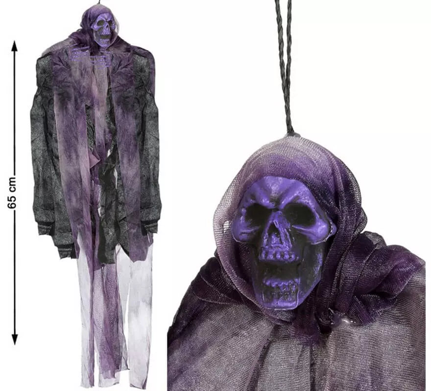 Translation missing: es.Esqueleto Colgante Morado de 65x35 cm