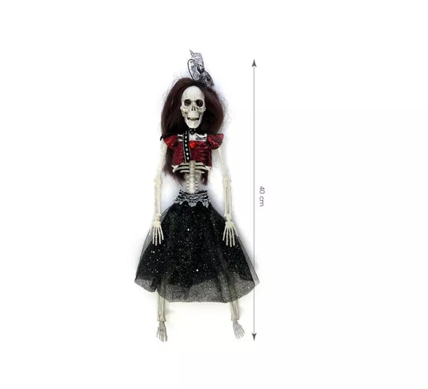 Translation missing: it.Esqueleto de Novia Catrina oscura de 40 cm