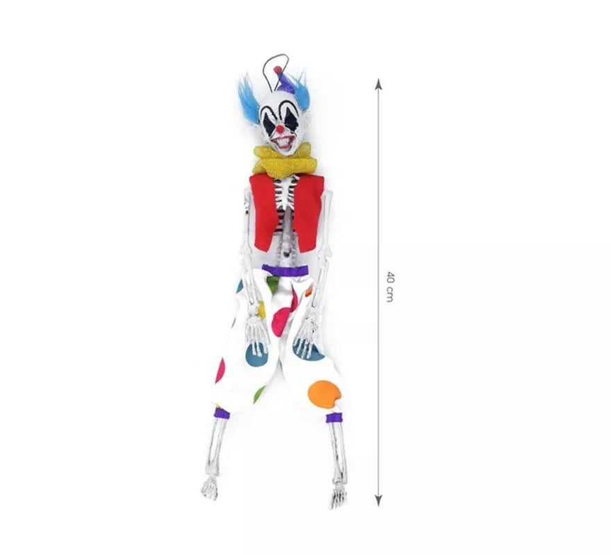 Translation missing: it.Esqueleto de Payaso multicolor de 40 cm