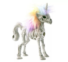 Scheletro di unicorno multicolore 21x17x7 cm