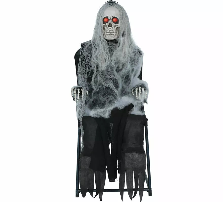 Translation missing: it.Esqueleto Susto Silla con Luz, Sonido y Movimiento de 105 cm