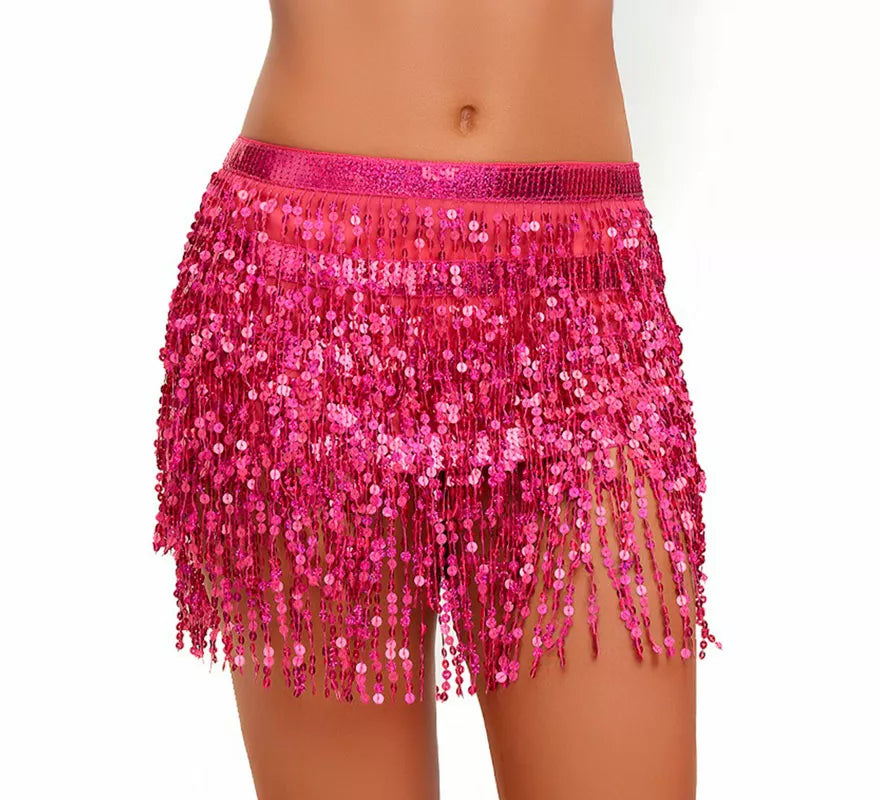 Translation missing: it.Falda con Lentejuelas y Flecos en varios colores para mujer