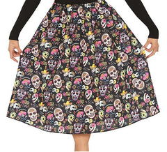 Gonna Catrina con teschi