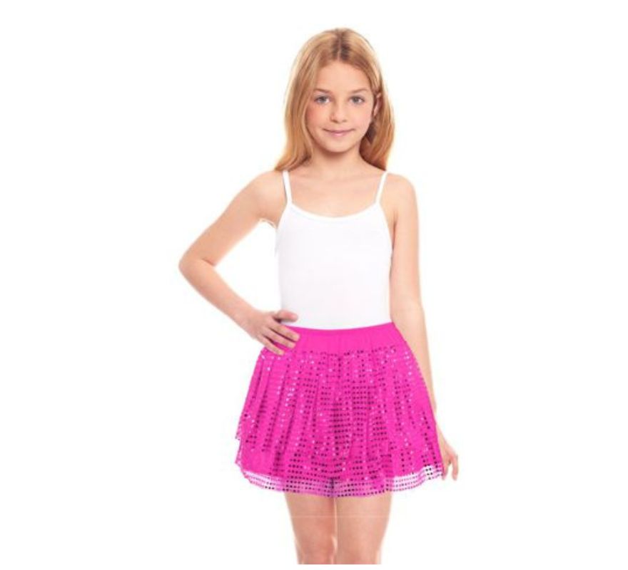 Translation missing: es.Falda de Lentejuelas para niña de 30 cm en varios colores