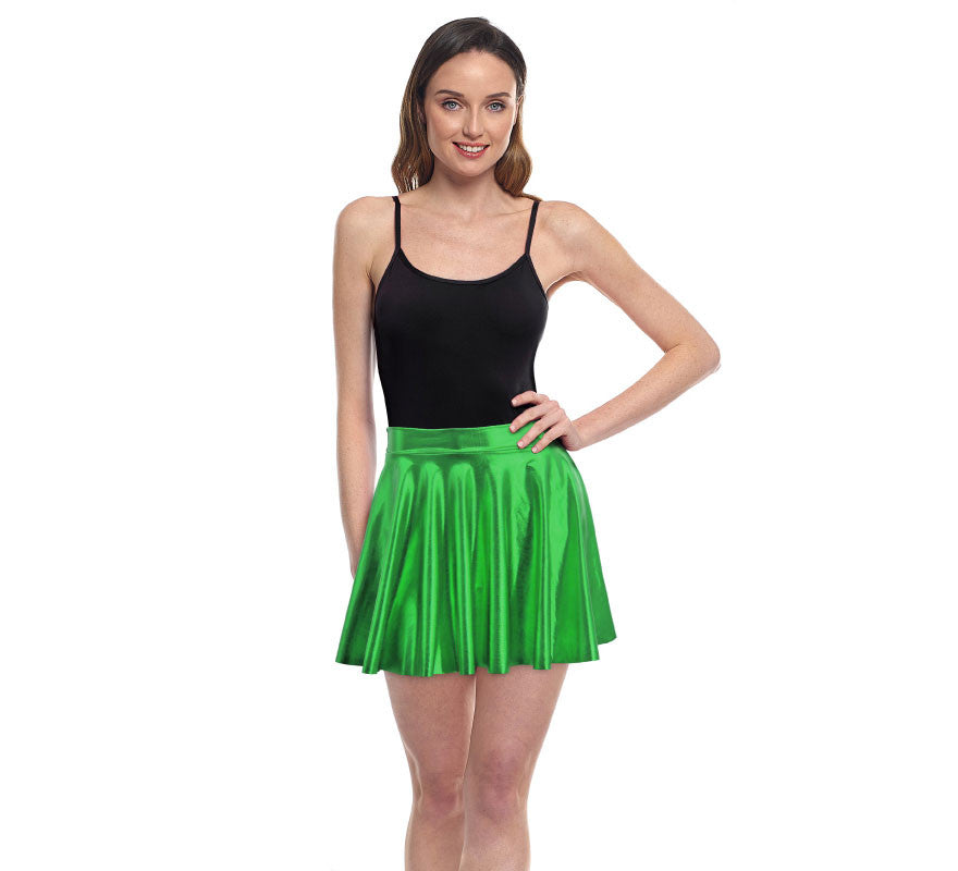 Translation missing: it.Falda de Vuelo verde metal para mujer