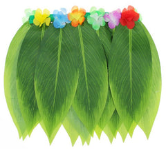 Gonna hawaiana con foglie e fiori