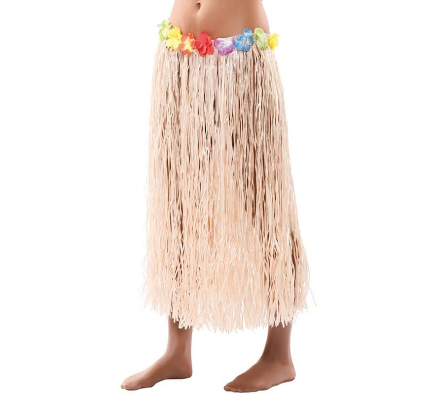 Translation missing: it.Falda Hawaiana con flores 80 cm