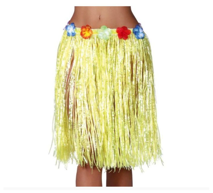 Translation missing: it.Falda Hawaiana con Flores en varios colores 50 cm