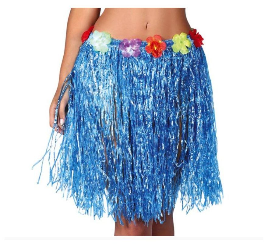 Translation missing: it.Falda Hawaiana con Flores en varios colores 50 cm