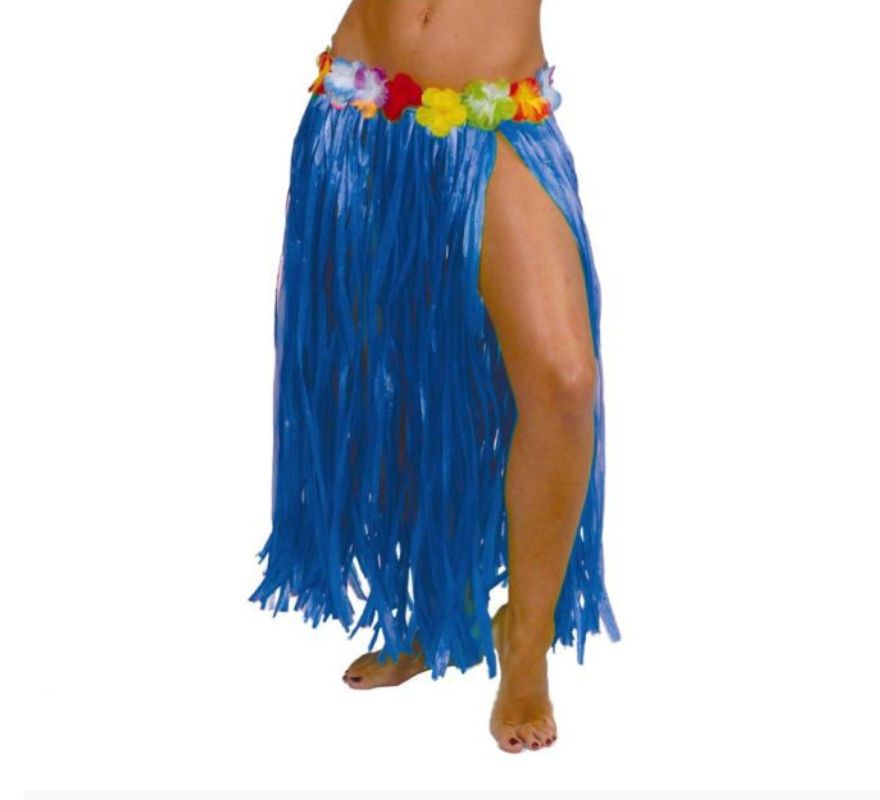 Translation missing: it.Falda Hawaiana con Flores en varios colores 75 cm