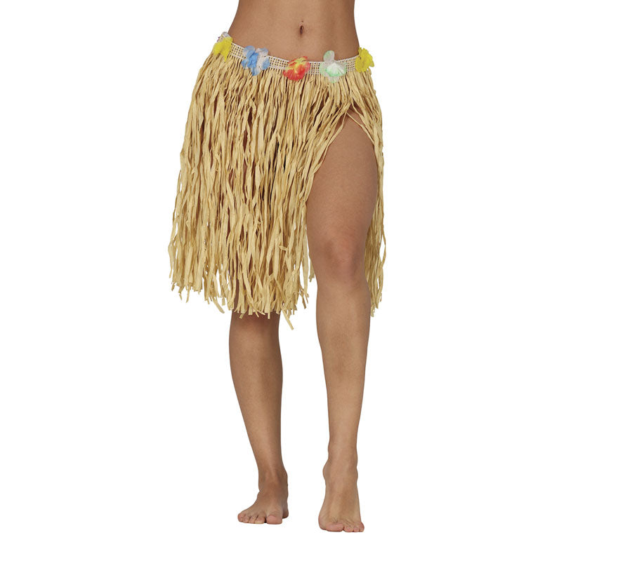 Translation missing: it.Falda Hawaiana de paja de 40 cm adulta