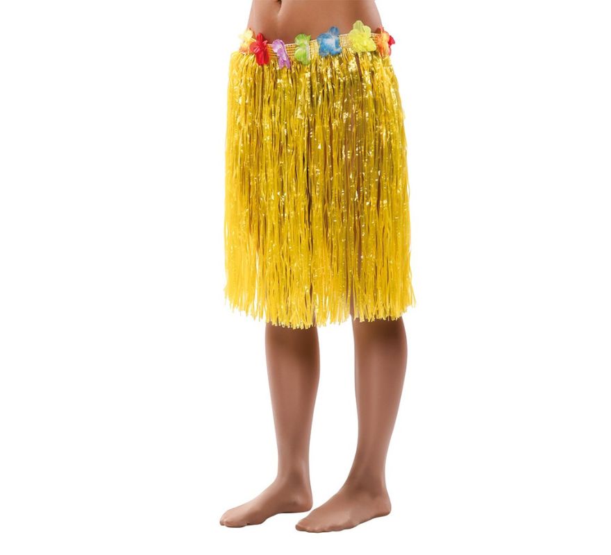 Translation missing: it.Falda Hawaiana en varios colores 55 cm