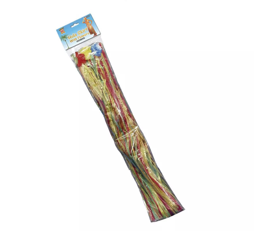 Translation missing: it.Falda Hawaiana Larga multicolor con flores 79cm