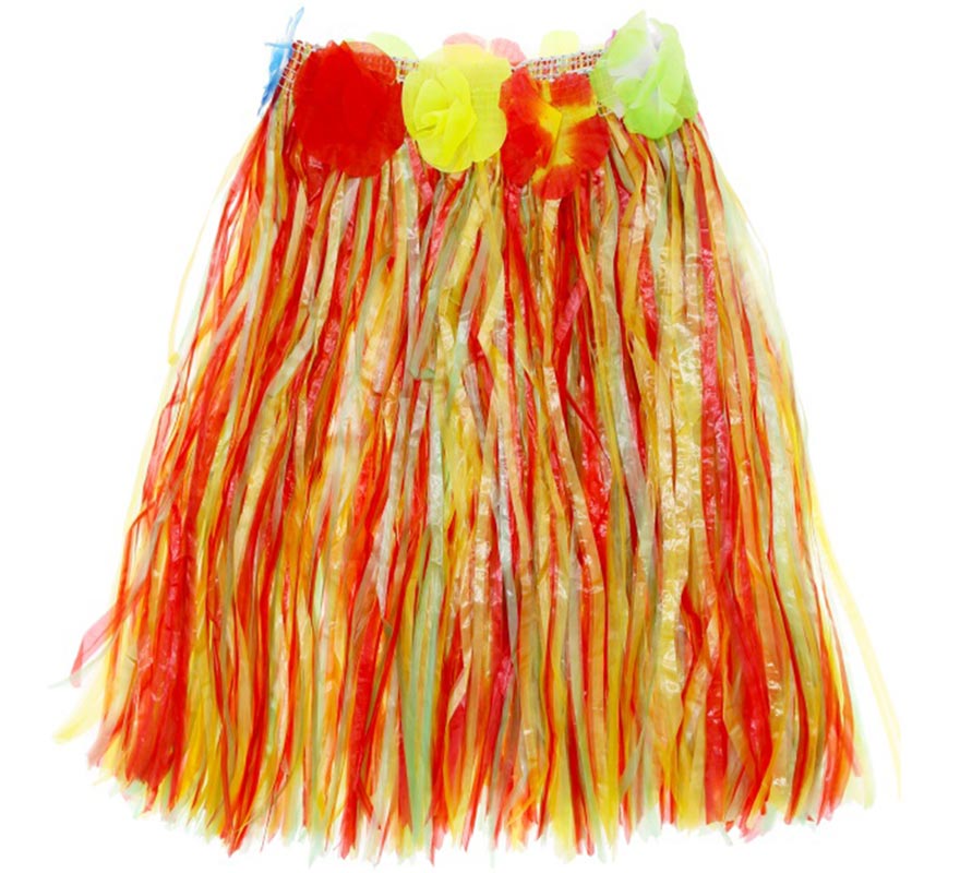 Falda Hawaiana para mujer de 60 cm en varios colores