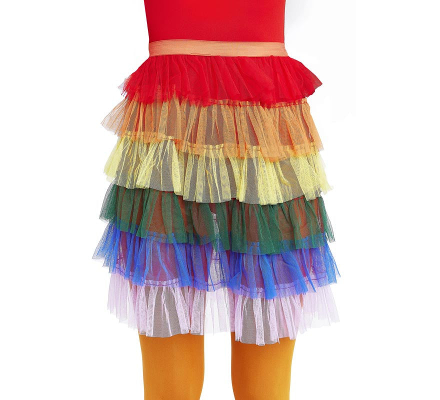 Translation missing: it.Falda Rumbera Arcoíris de tul para mujer