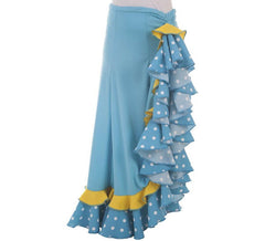 Gonna Sivigliana azzurro a pois