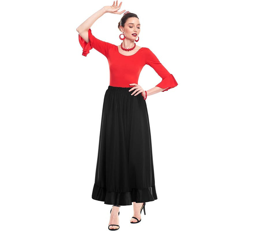 Translation missing: es.Falda Sevillana de Ensayo Negra para mujer