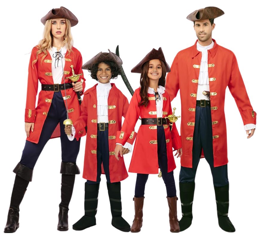 Translation missing: it.Familia de Capitán Pirata rojo con cinturón