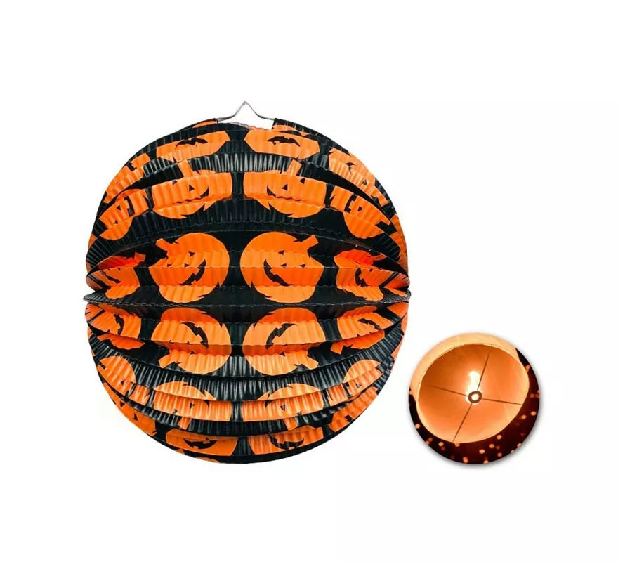 Translation missing: it.Farol Calabaza Calabazas felices con soporte de 22x25 cm
