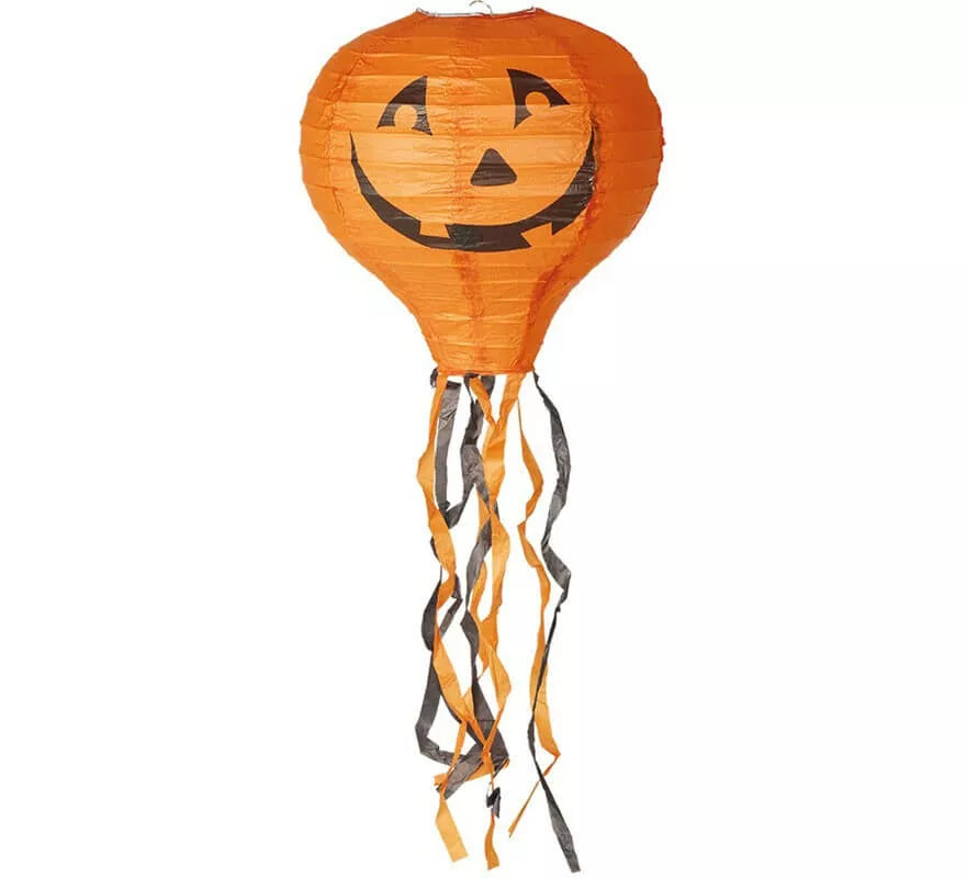 Translation missing: es.Farol Naranja de Calabaza con Flecos 30 cm