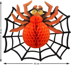 Farolillo con Araña y Telaraña 43X39 cm