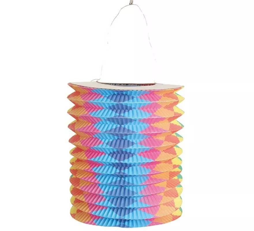 Translation missing: it.Farolillo Tubular con rombos 20 x 16 cm