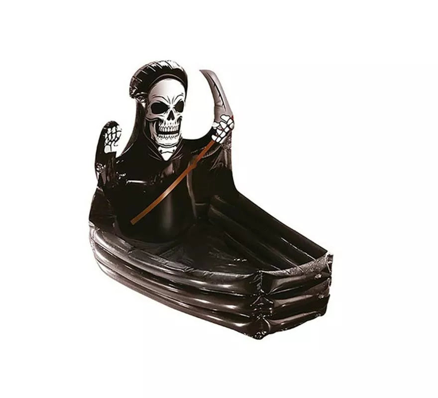 Translation missing: it.Féretro con Calavera Muerte en Nevera Hinchable de 100x35 cm